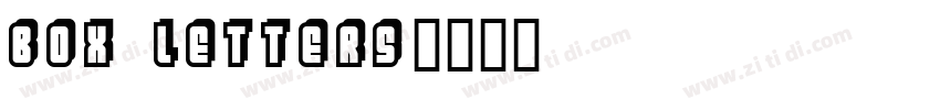 Box Letters字体转换
